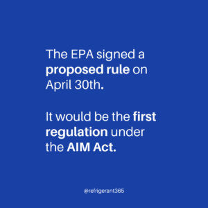 On April 30, 2021, the EPA signed a proposed rulemaking to address the production and consumption of HFCs; this would be the first regulation under the #AIMAct.  The rulemaking, among numerous things, proposes to: • establish the HFC production and consumption baselines; • establish an allowance allocation program; and • create an innovative #compliance and enforcement system.  According to an EPA press release on May 3, comments will be accepted on this proposed rule for 45 days after its publication in the the Federal Register (FR). There will also be a public hearing.