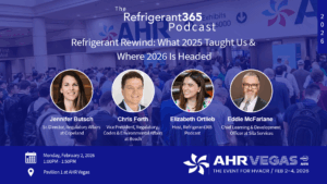 Read more about the article Industry Leaders Join Refrigerant365 for Live Episode on Refrigerant Changes at AHR Expo 2026
